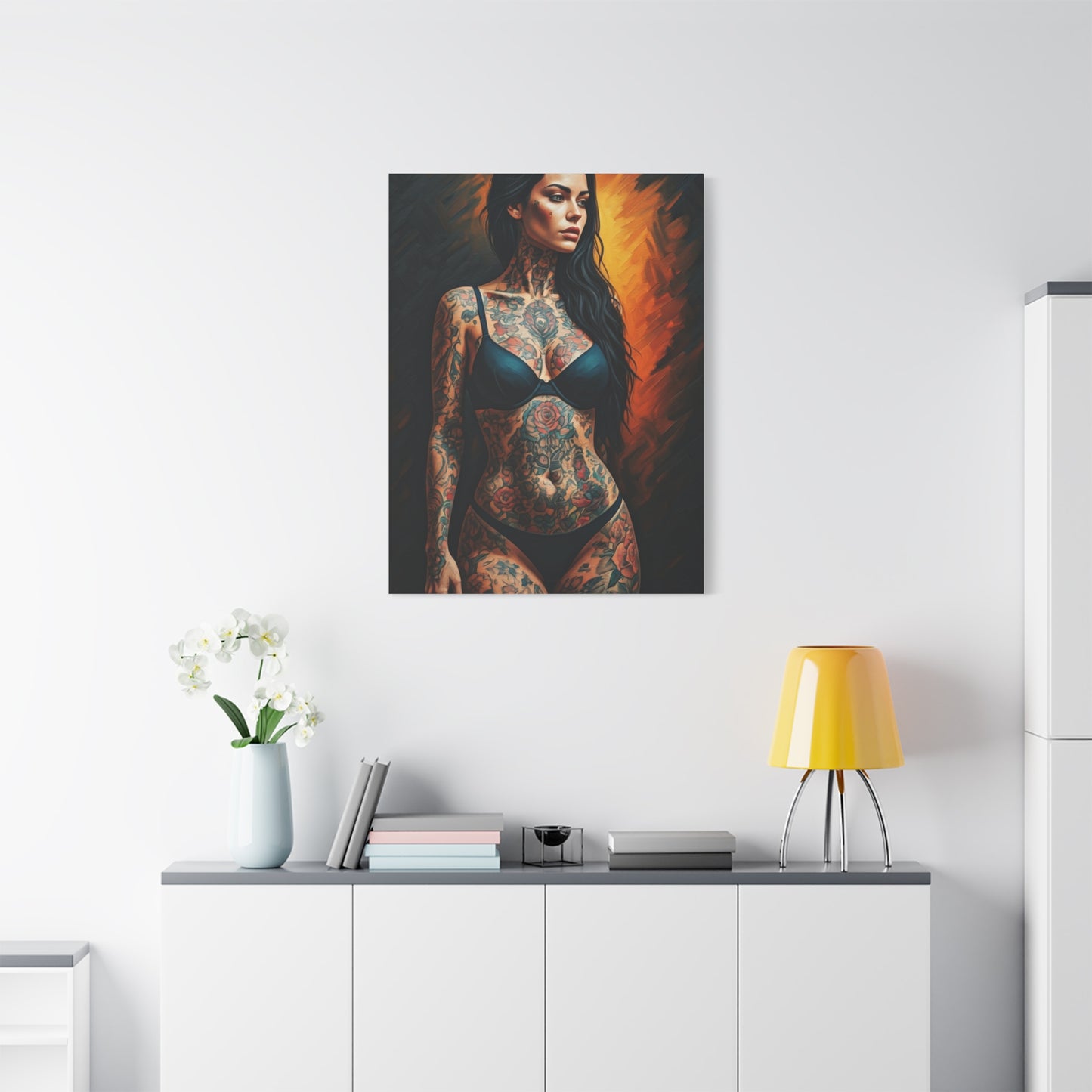 Tattooed Muse Portrait Wall Art & Canvas Print