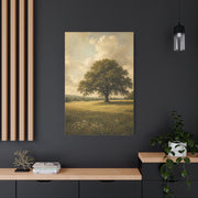 Golden Meadow Lone Tree Landscape Trees Wall Art & Canvas Print