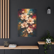 Oversized White Blossoms Floral Wall Art & Canvas Print