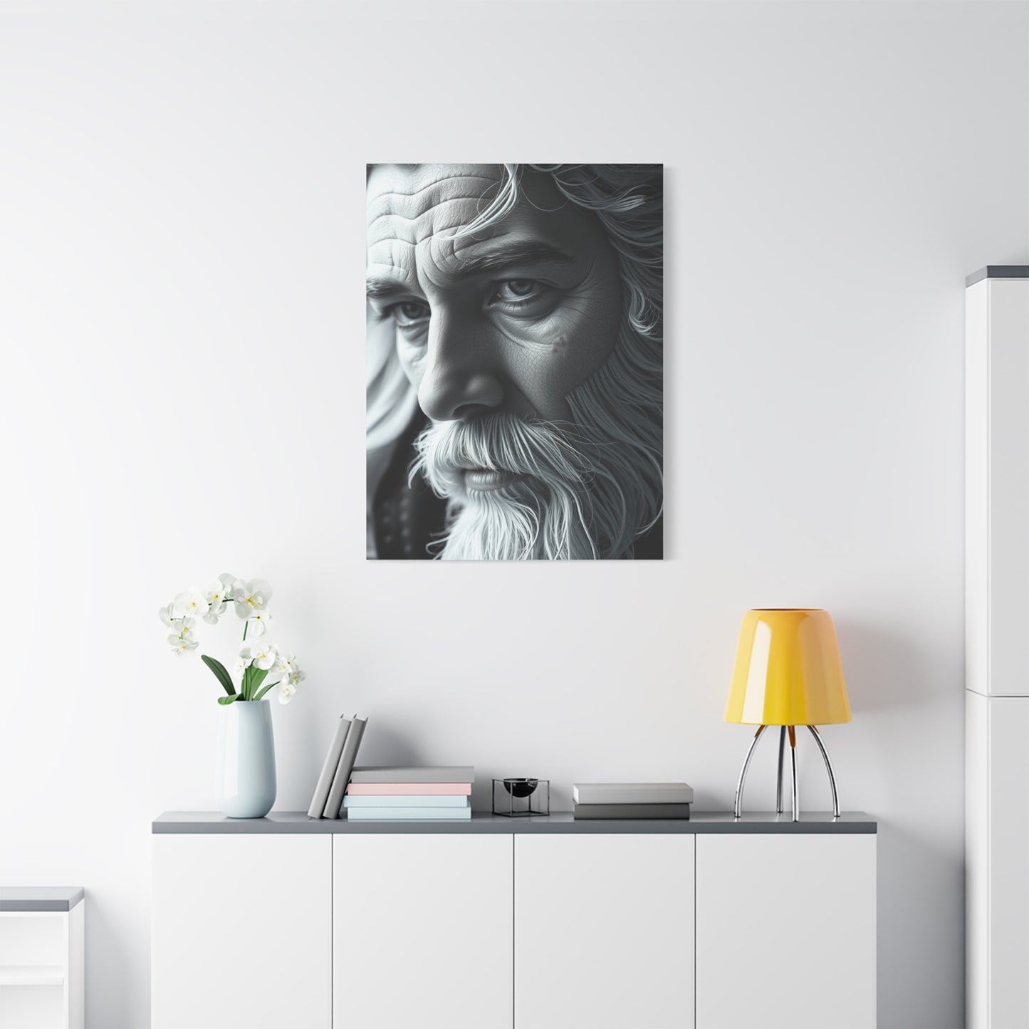 Gray & White Art Supreme Canvas Gallery Wall Art & Canvas Print