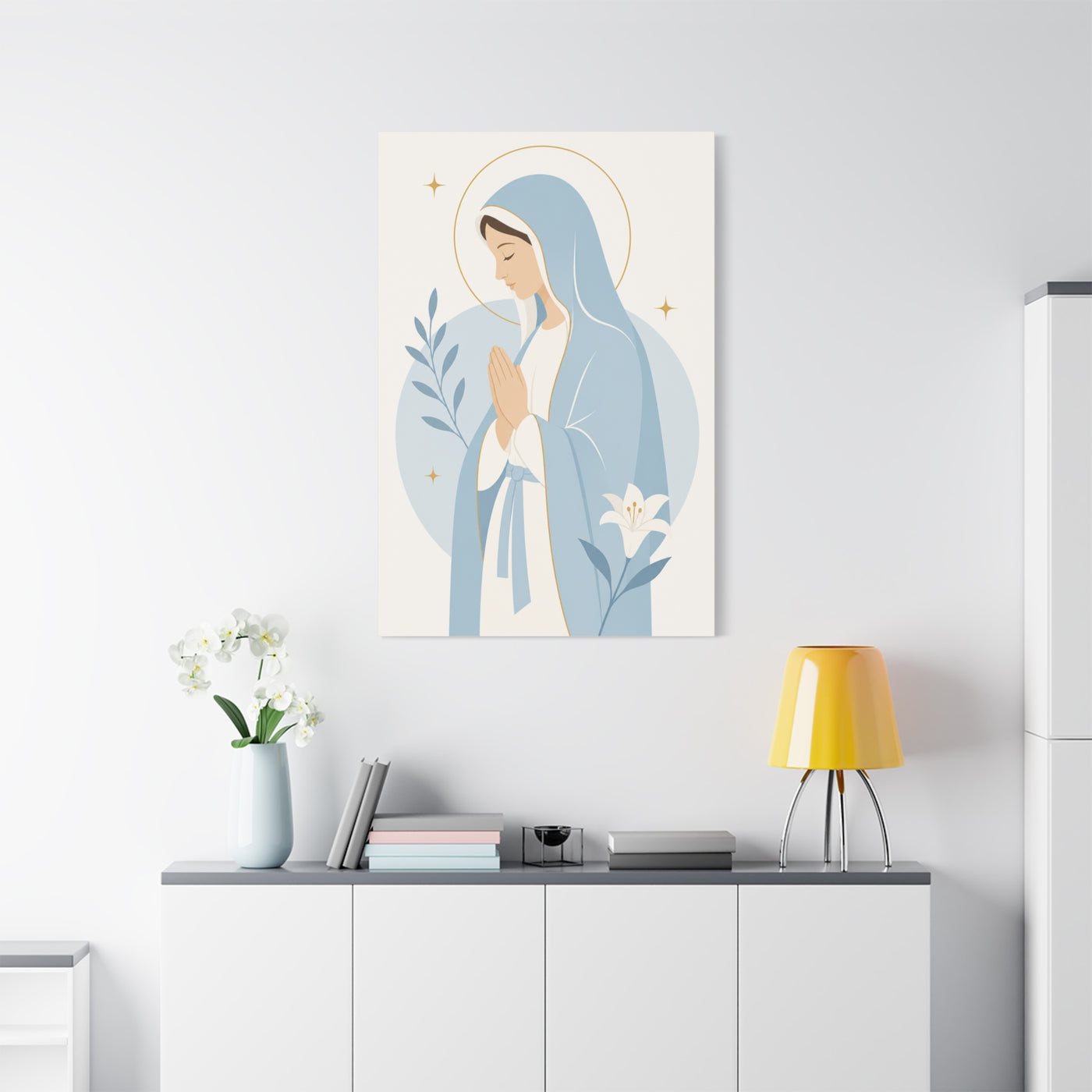 Minimalist Modern Mary Wall Art & Canvas Print