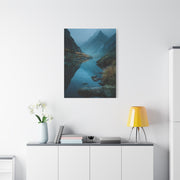 Misty Mountain Reflection Wall Art & Canvas Print