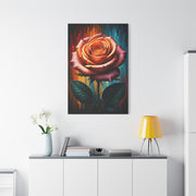 Golden Ember Rose Wall Art & Canvas Print