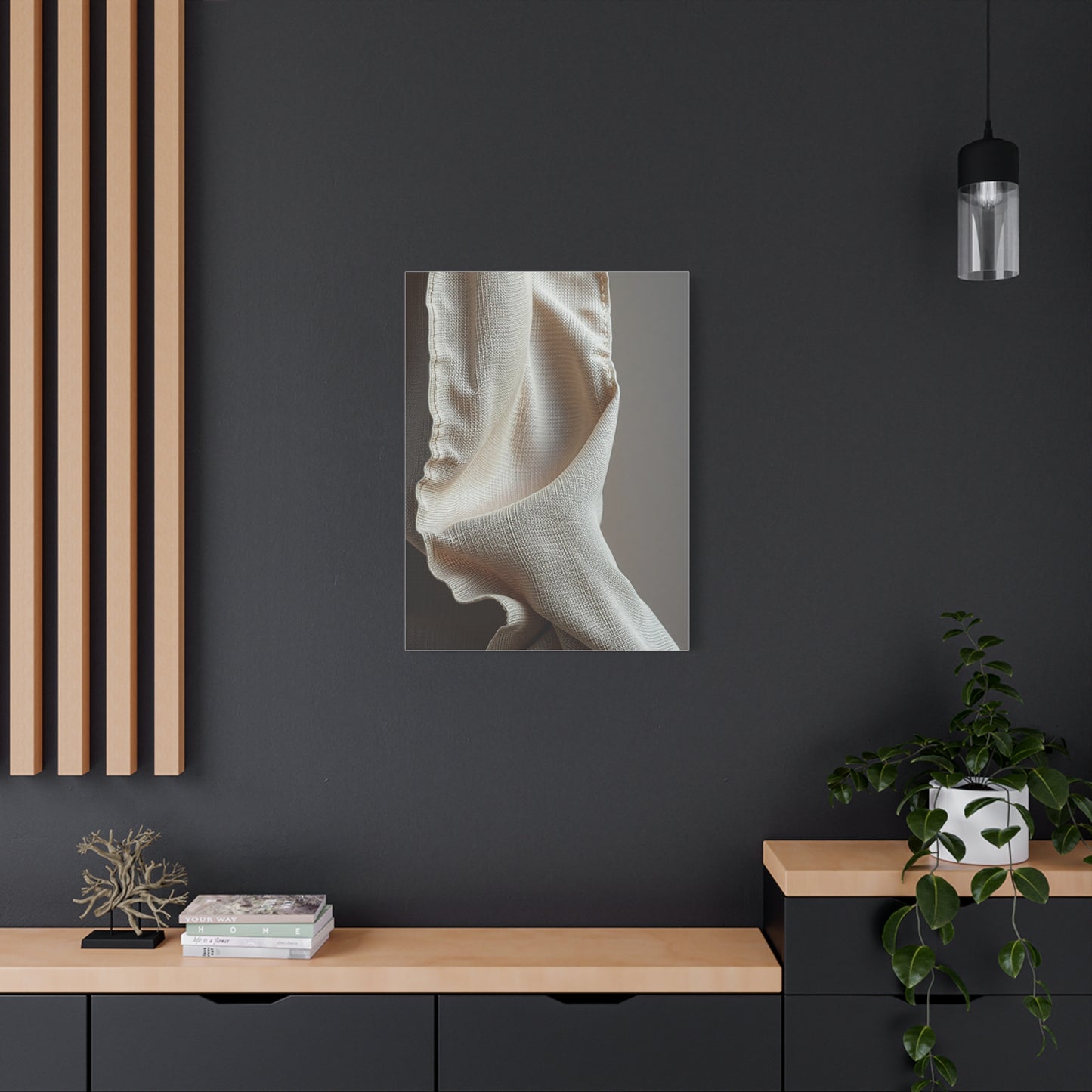 Taupe, Linen, and Gray Art Supreme Canvas Wall Art & Canvas Print