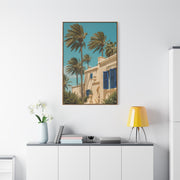 Mediterranean Palm Villa Breeze Tropical Wall Art & Canvas Print