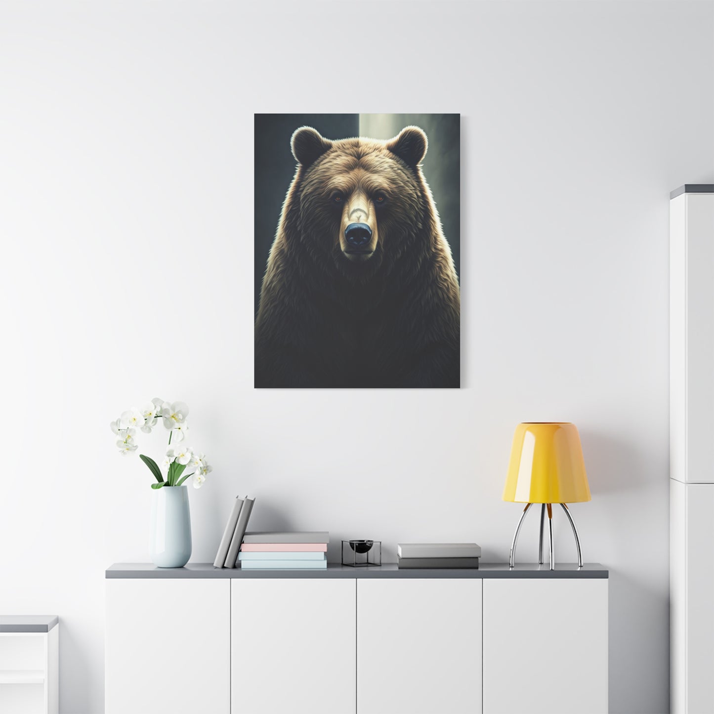 Regal Grizzly Close-Up Portrait Wall Art & Canvas Prints