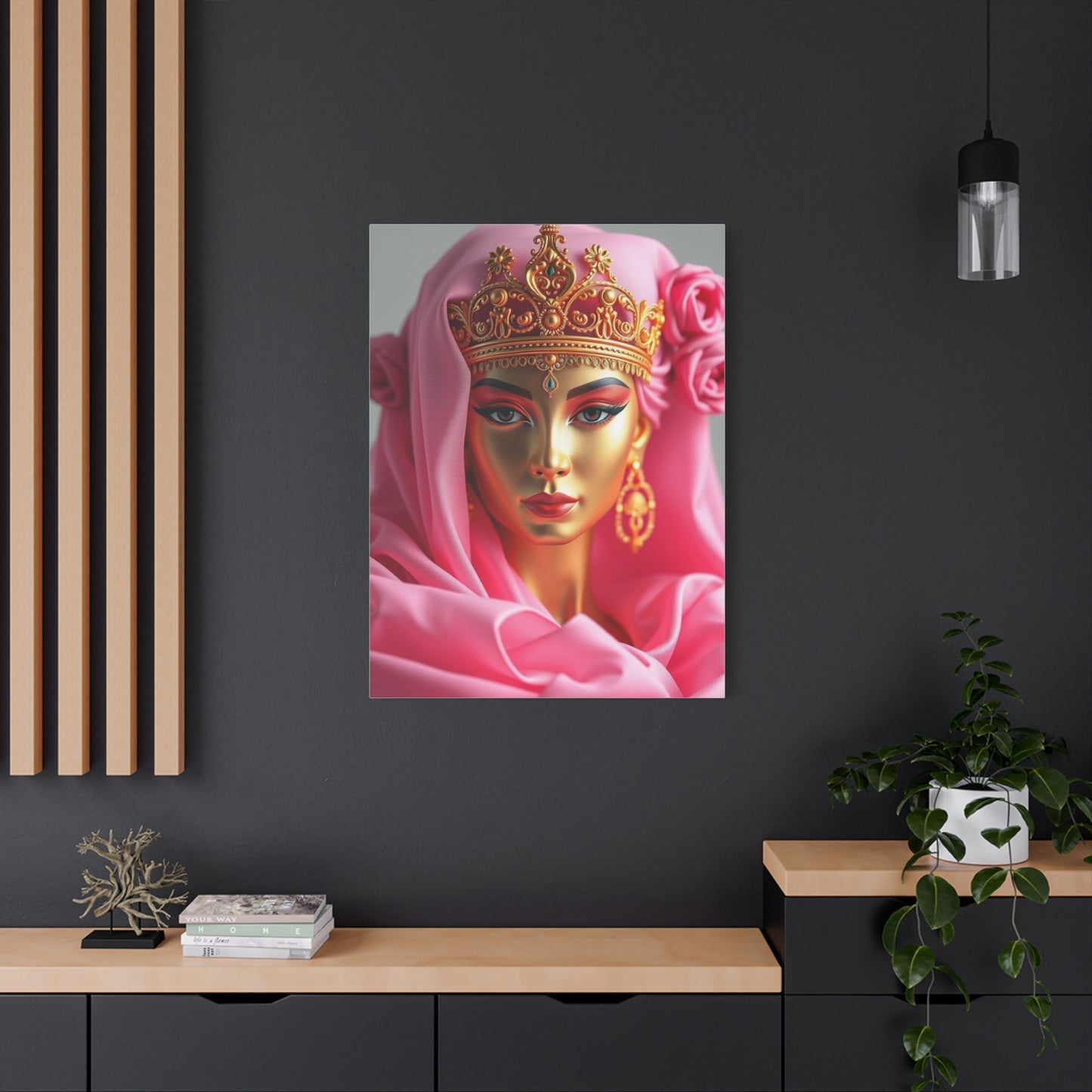 Gold & Pink Art Supreme Canvas Wall Art & Canvas Print