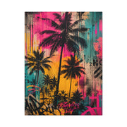 Urban Tropical Graffiti Palm Statement Tropical Wall Art & Canvas Print