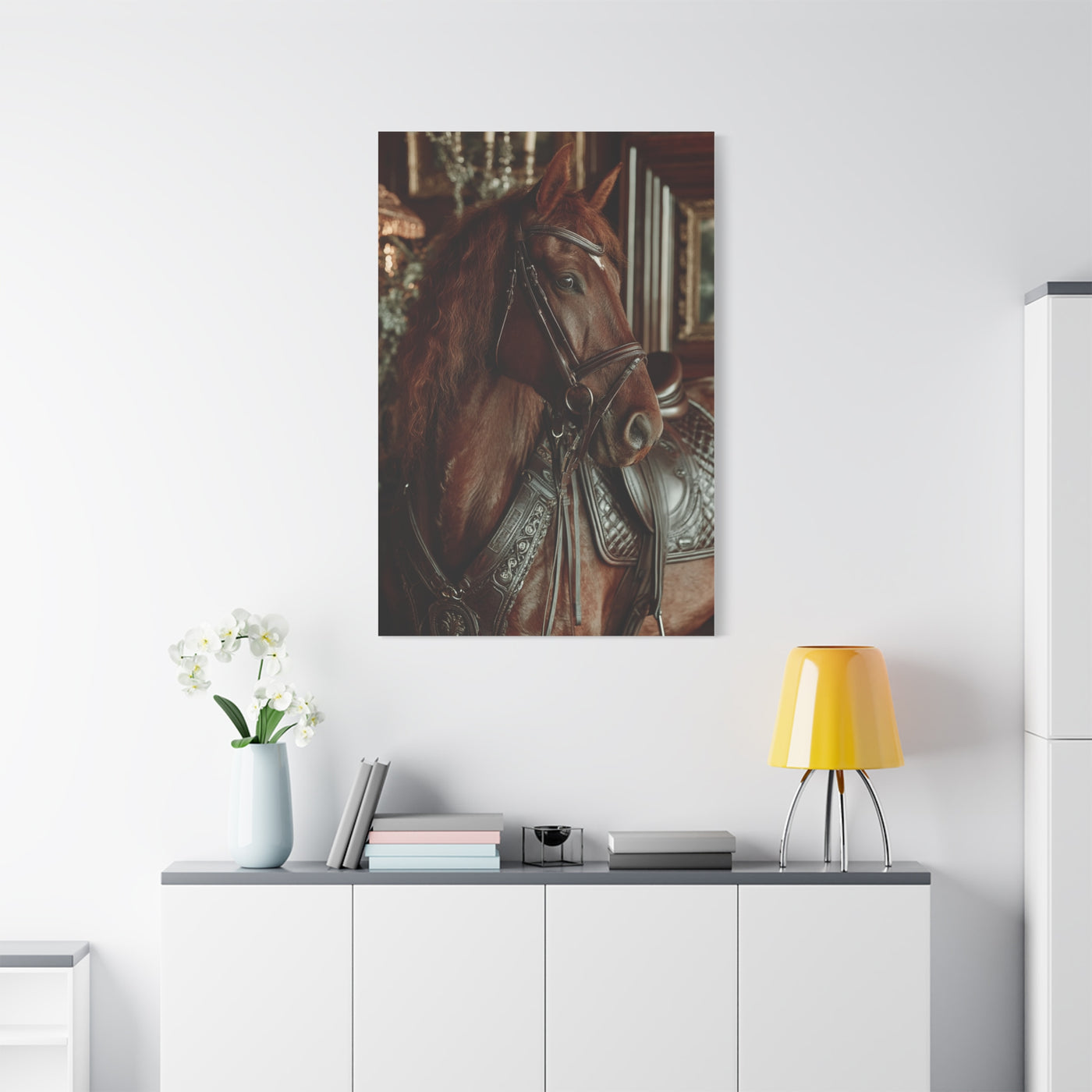 Regal Saddle Horse Portrait Wall Art & Canvas Print