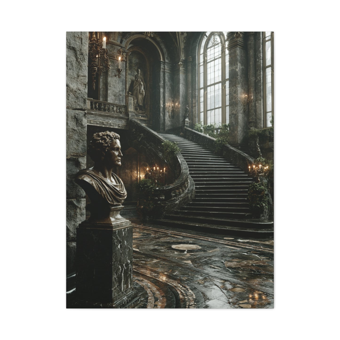 Grand Italian Staircase Interior Wall Art & Canvas Print