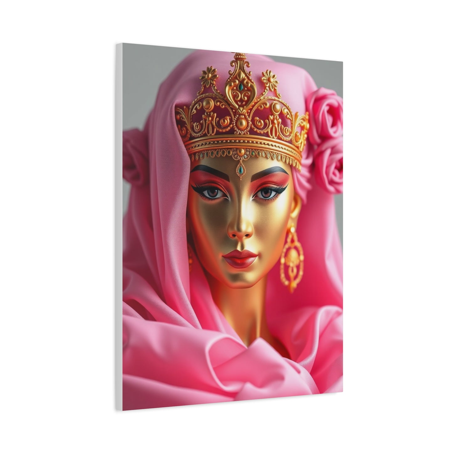 Gold & Pink Art Supreme Canvas Wall Art & Canvas Print