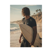 Coastal Surf Reflection Portrait Wall Art & Canvas Print