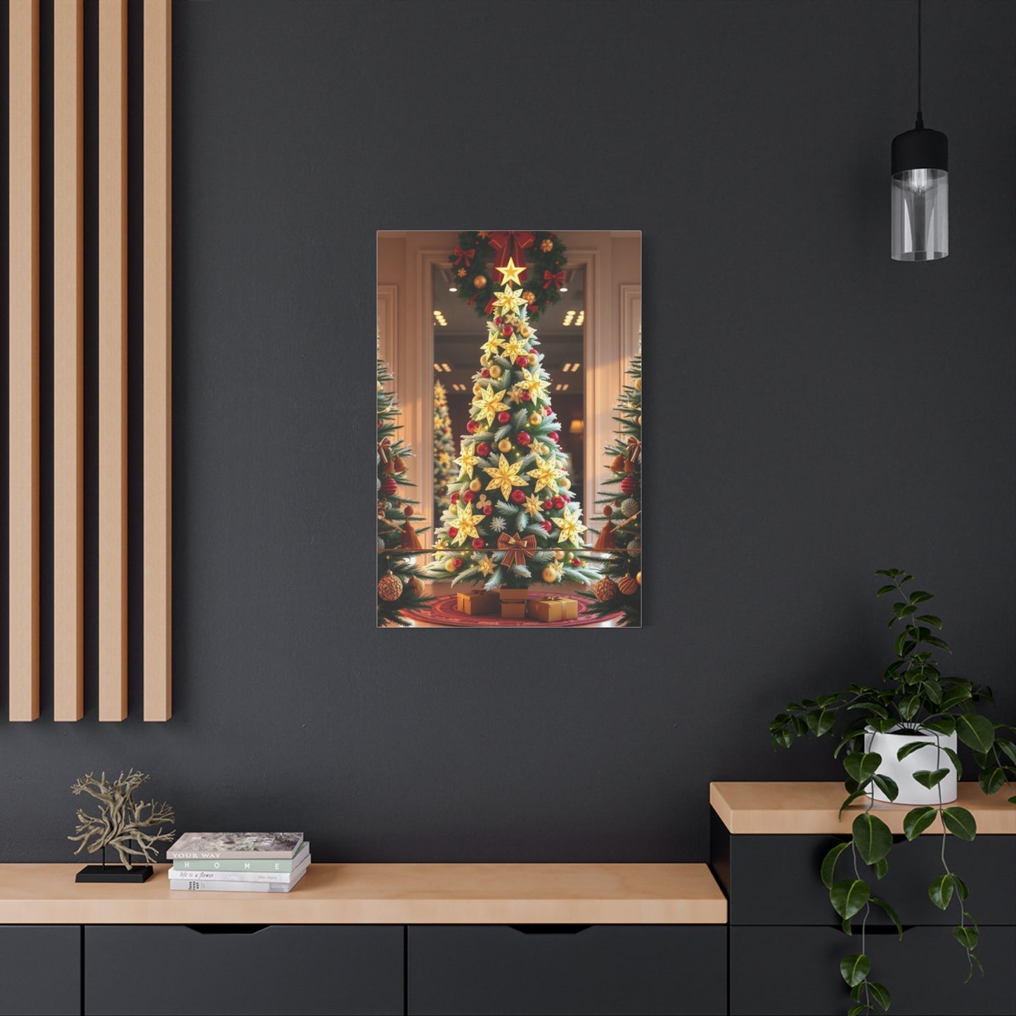 Supreme Christmas Trees & Wreath Art Collection Wall Art & Canvas Print