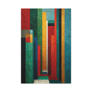 Industrial Architectural Color Block Wall Art & Canvas Print