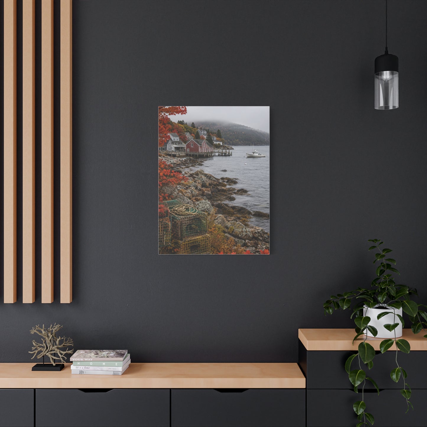 Bar Harbor Maine Coastal Autumn Wall Art & Canvas Print
