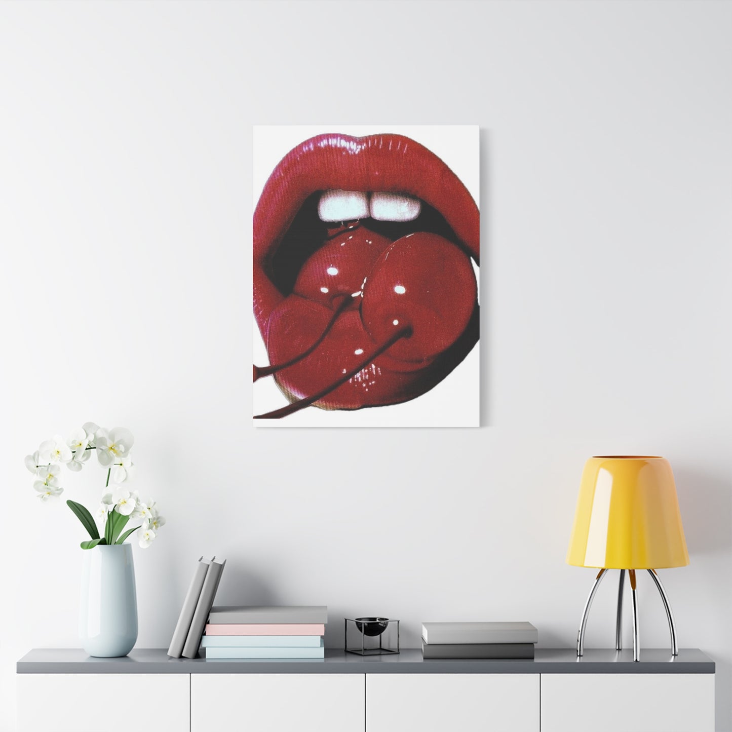 Cherry Lips Wall Art & Canvas Prints