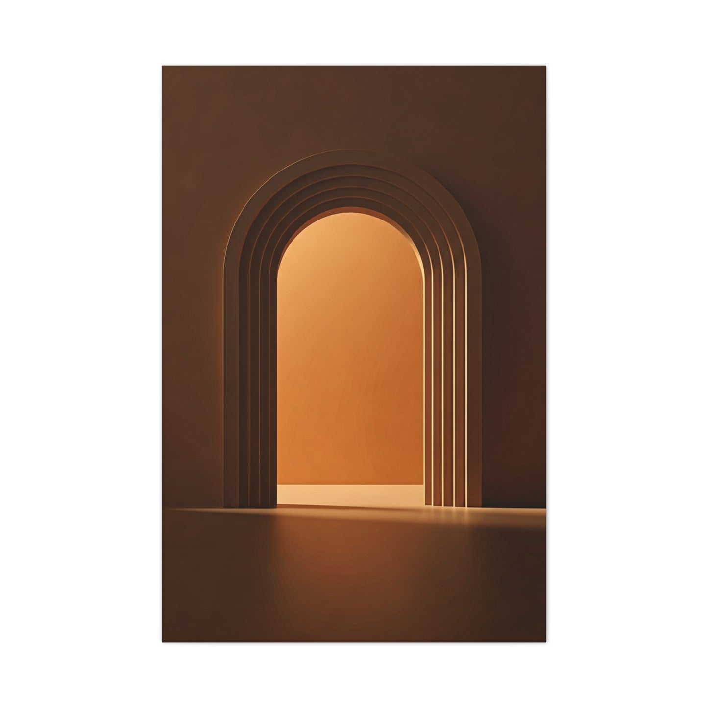 Warm Architectural Archway Glow Wall Art & Canvas Prints