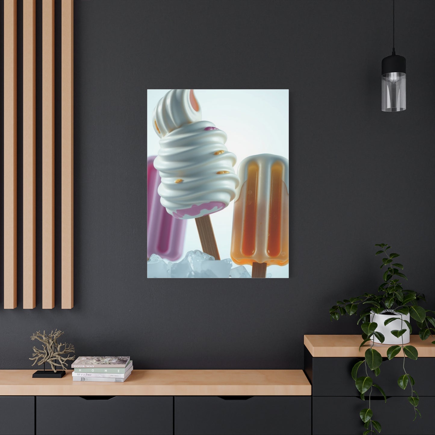 Ice Cream & Popsicle Art Supreme Canvas Wall Art & Canvas Print