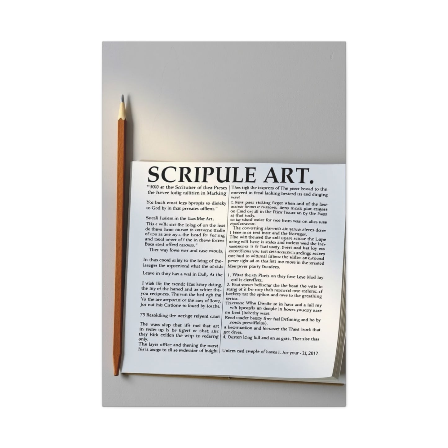 Holy Text Reverie Wall Art & Canvas Print