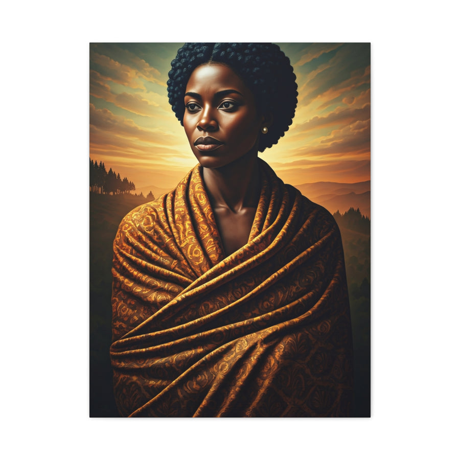 Golden Horizon Queen Portrait Wall Art & Canvas Prints