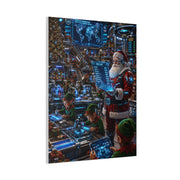 Futuristic Santa Workshop Wall Art & Canvas Print
