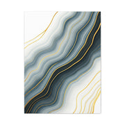 Grey Marble Gold Vein Abstract Wall Art & Canvas Prints