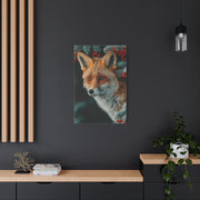 Winter Berry Fox Portrait Wall Art & Canvas Print