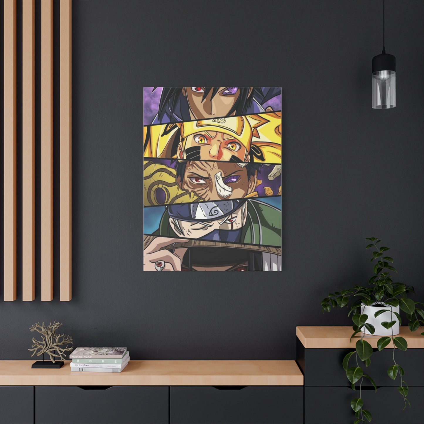 Naruto Heroes and Villains Eyes Poster Wall Art & Canvas Print