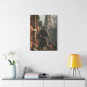 Gunslinger Walking the Frontier Street Wall Art & Canvas Print