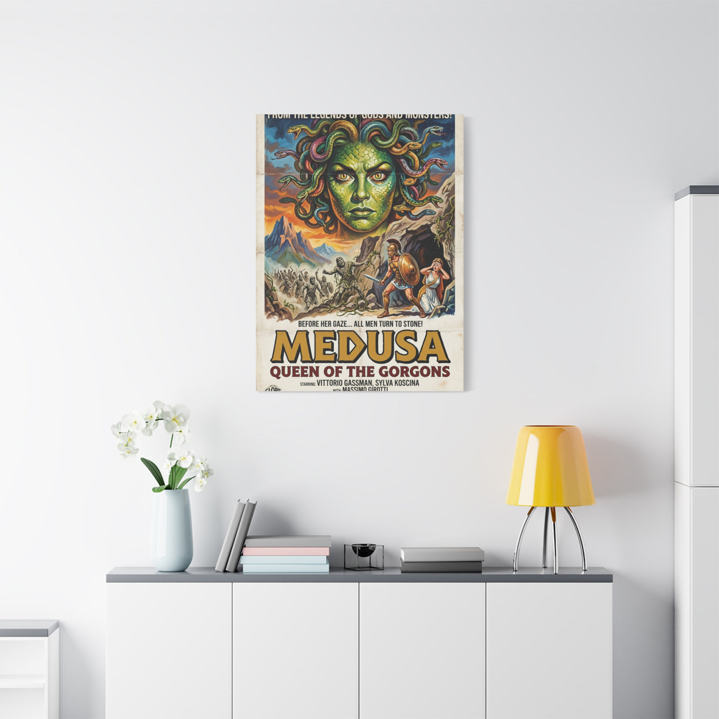 Greek Mythology Medusa Movie Poster Wall Art & Canvas Print