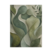Biophilic Jade Embrace Abstract Wall Art & Canvas Print