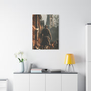 Gunslinger Walking the Frontier Street Wall Art & Canvas Print