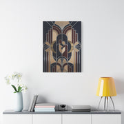 Neo-Deco Geometric Romance Composition Wall Art & Canvas Print