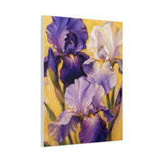Iris Floral Impasto Painting Wall Art & Canvas Print