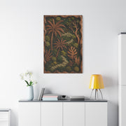 Biophilic Tropical Wood Relief Landscape Tropical Wall Art & Canvas Print