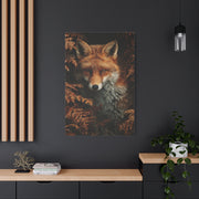 Autumn Woodland Fox Portrait Wall Art & Canvas Print