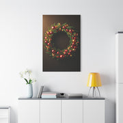 Luxury Christmas Wreath Glow Wall Art & Canvas Print