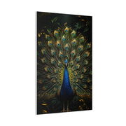 Opulent Jungle Peacock Display Wall Art & Canvas Print