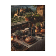 Tuscan Vineyard Dinner Table Wall Art & Canvas Print
