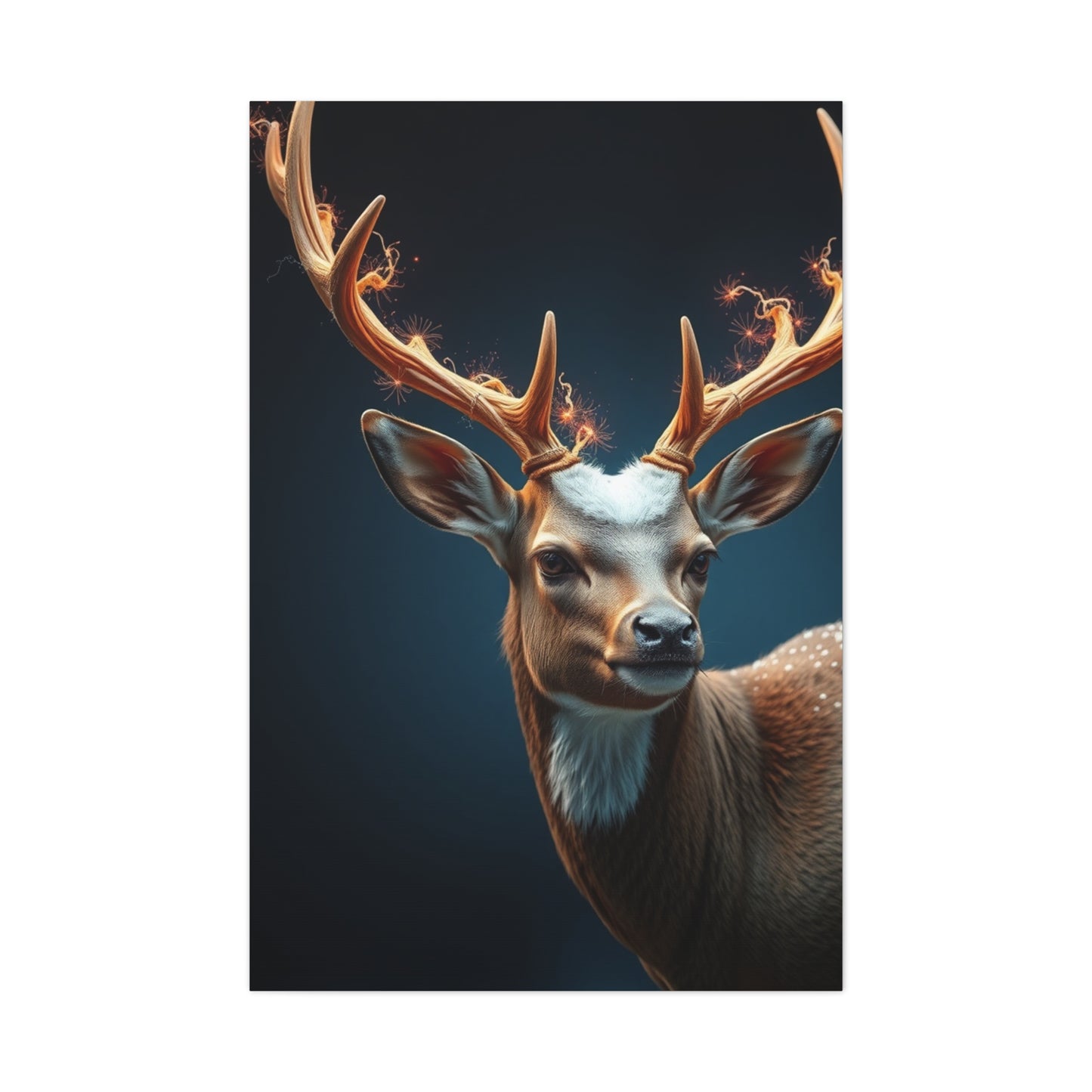Graceful Antler Portraiture Wall Art & Canvas Print