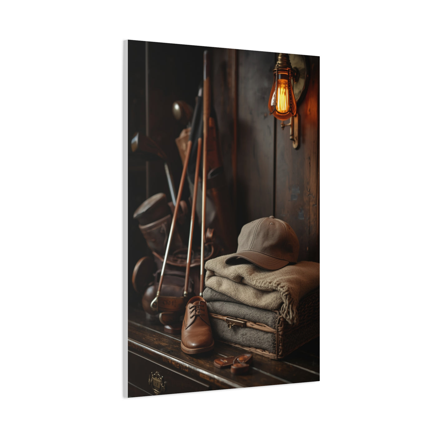 Hickory Golf Locker Room Still Life Wall Art & Canvas Print