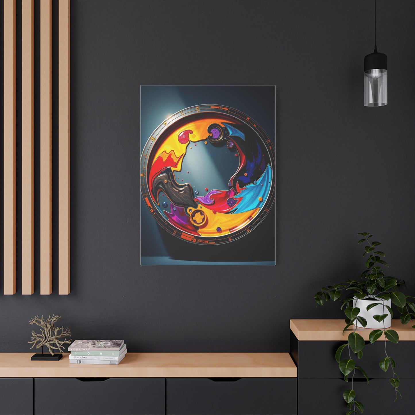 Masterpiece Circular Abstract Art Vision Wall Art & Canvas Print