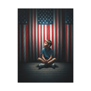 Quiet Sacrifice Beneath the Stars and Stripes Wall Art & Canvas Prints