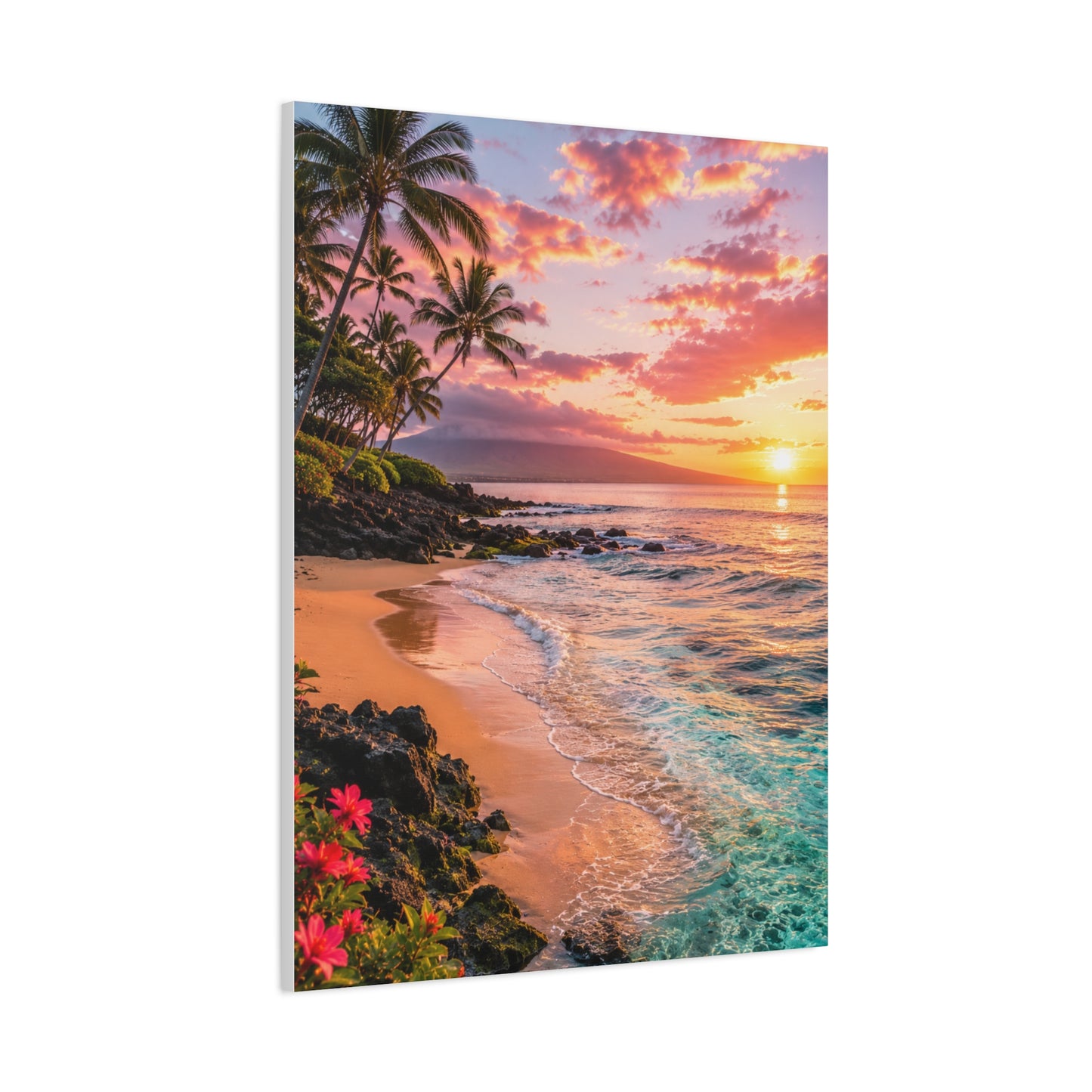 Maui Tropical Sunrise Shoreline Wall Art & Canvas Print