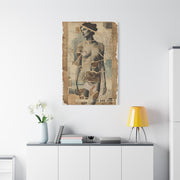 Mixed Media Collage Figure Wall Art & Canvas Print