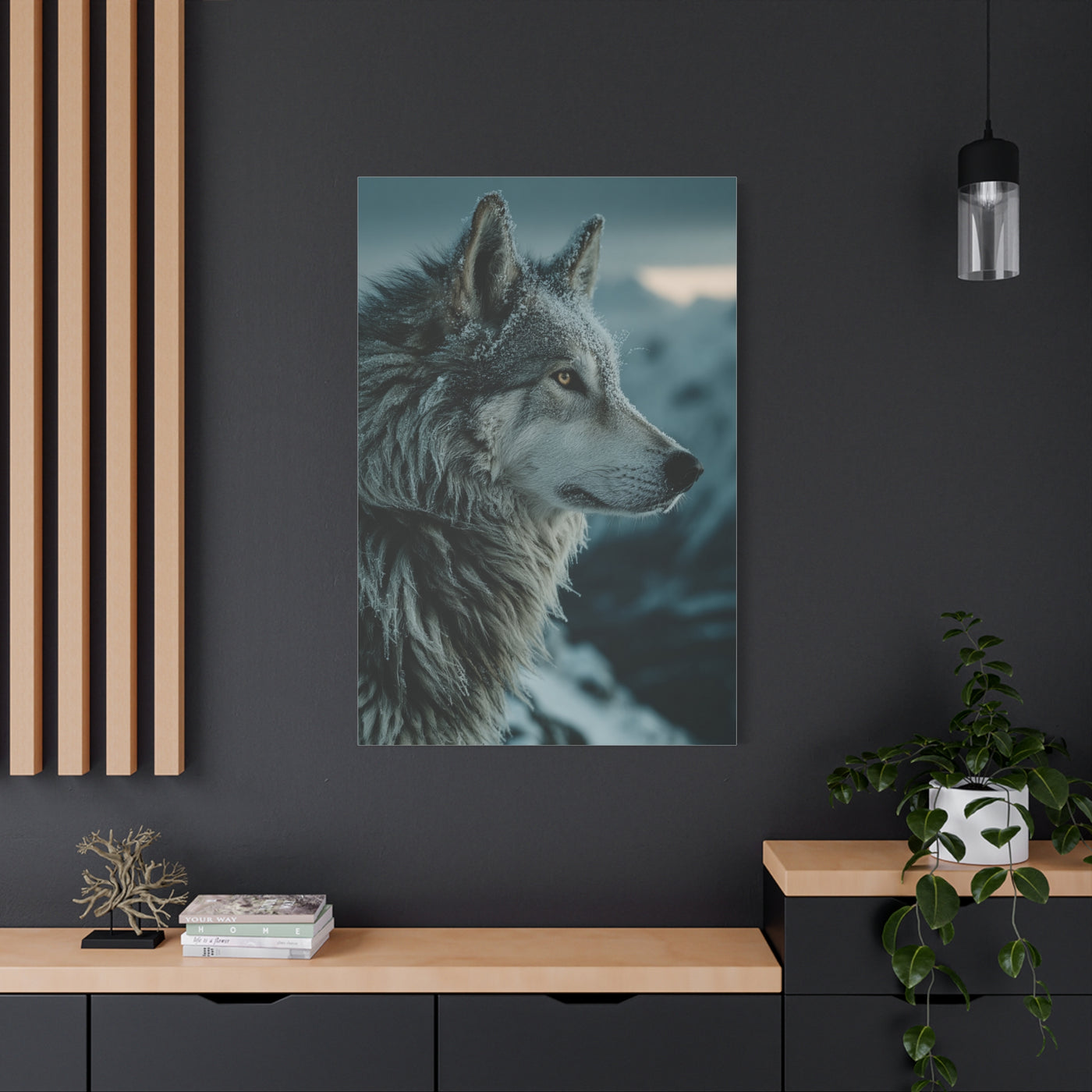 Siberian Husky Winter Ridge Portrait Wall Art & Canvas Print