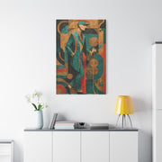 Art Deco Golfer Graphic Composition Wall Art & Canvas Print