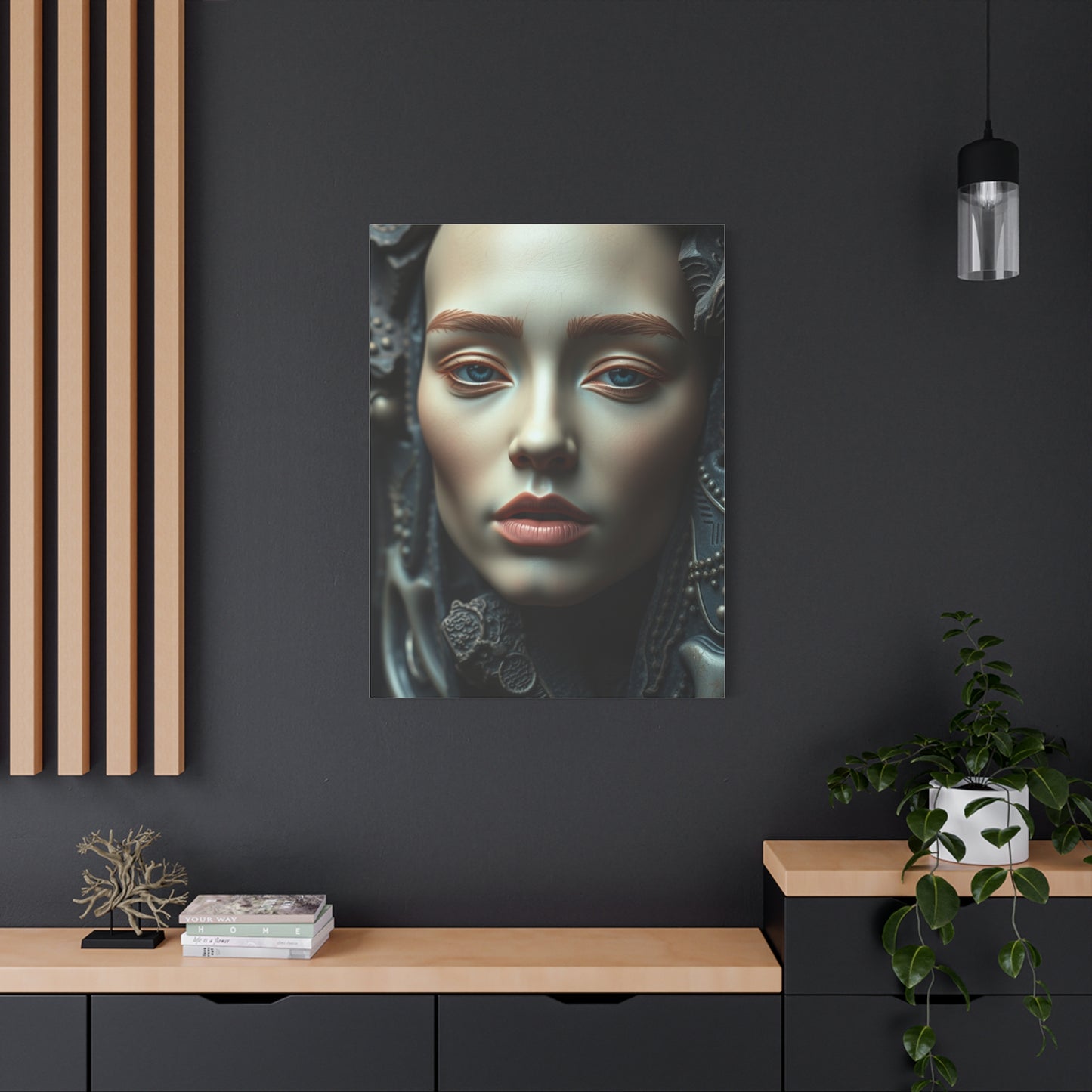 Charcoal, Onyx, and Ivory Art Supreme Canvas Wall Art & Canvas Print