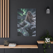 Arctic Aurora Mermaid Fantasy Wall Art & Canvas Print
