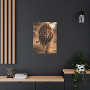 Charging Lion Dust Storm Power Wall Art & Canvas Print